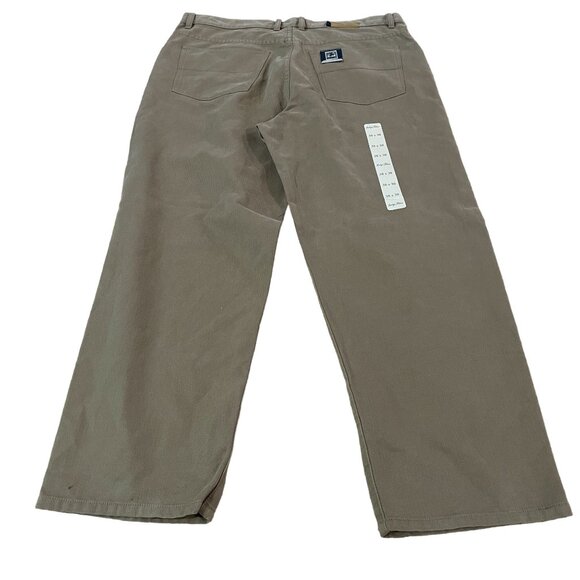 Indigo Palms Pincord Pants Relaxed Fit Men's Size 38x30 Cotton Khaki - New - Picture 7 of 7